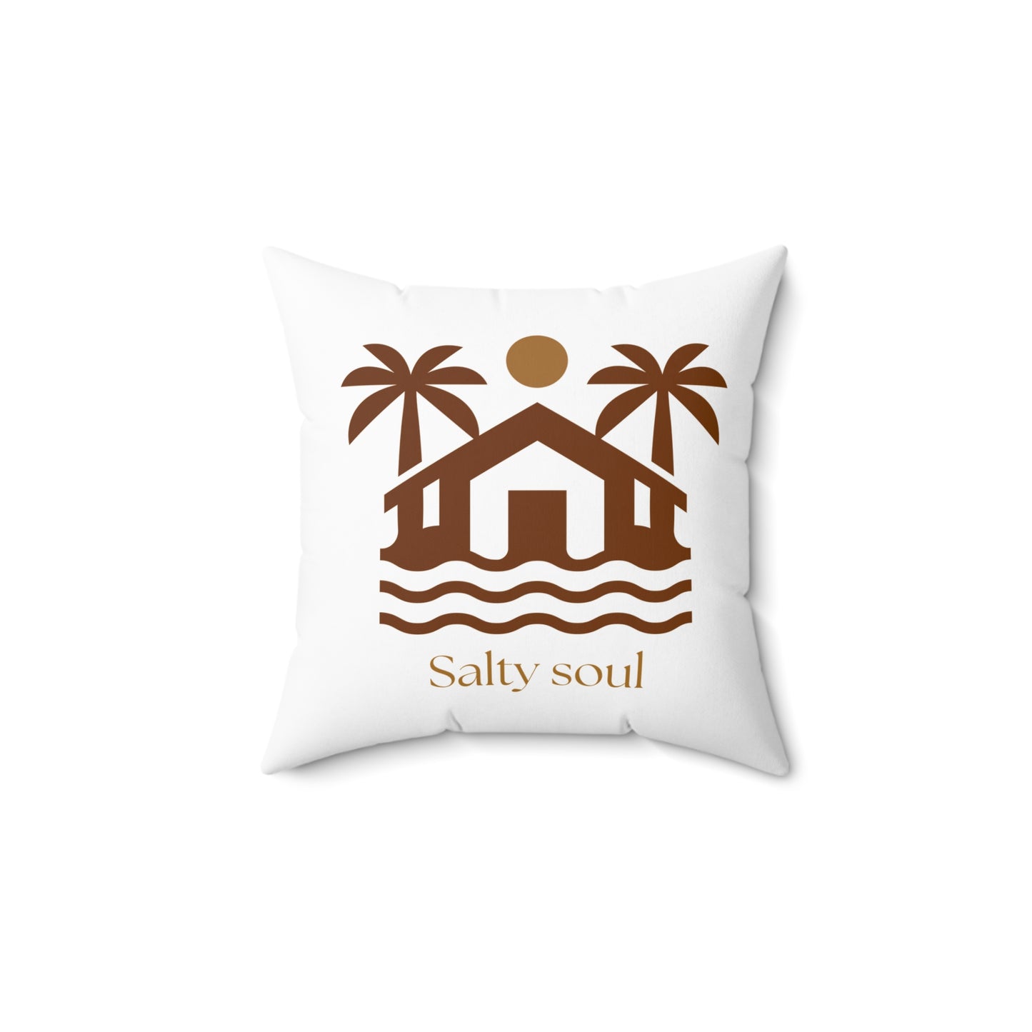 Salty soul square pillow