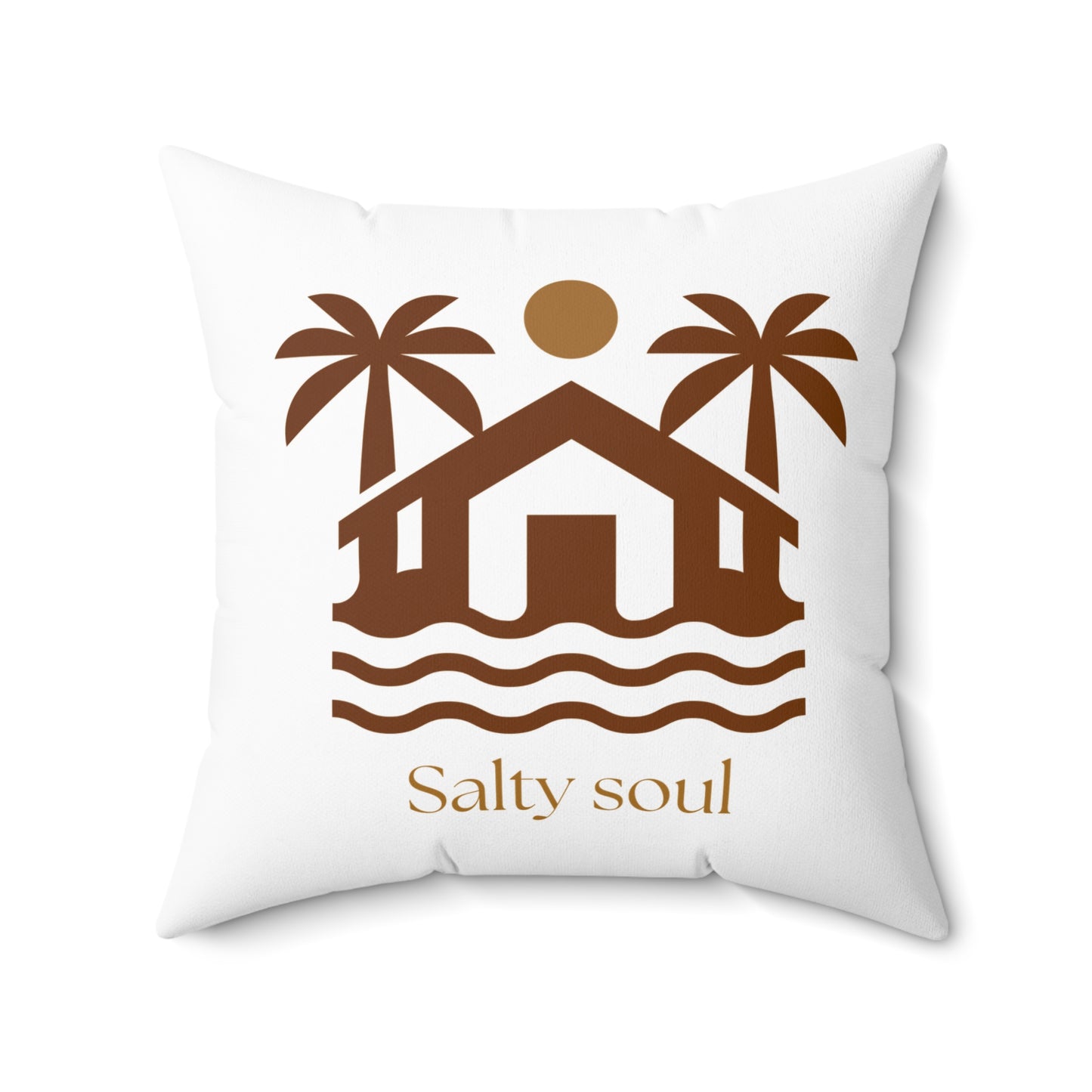 Salty soul square pillow